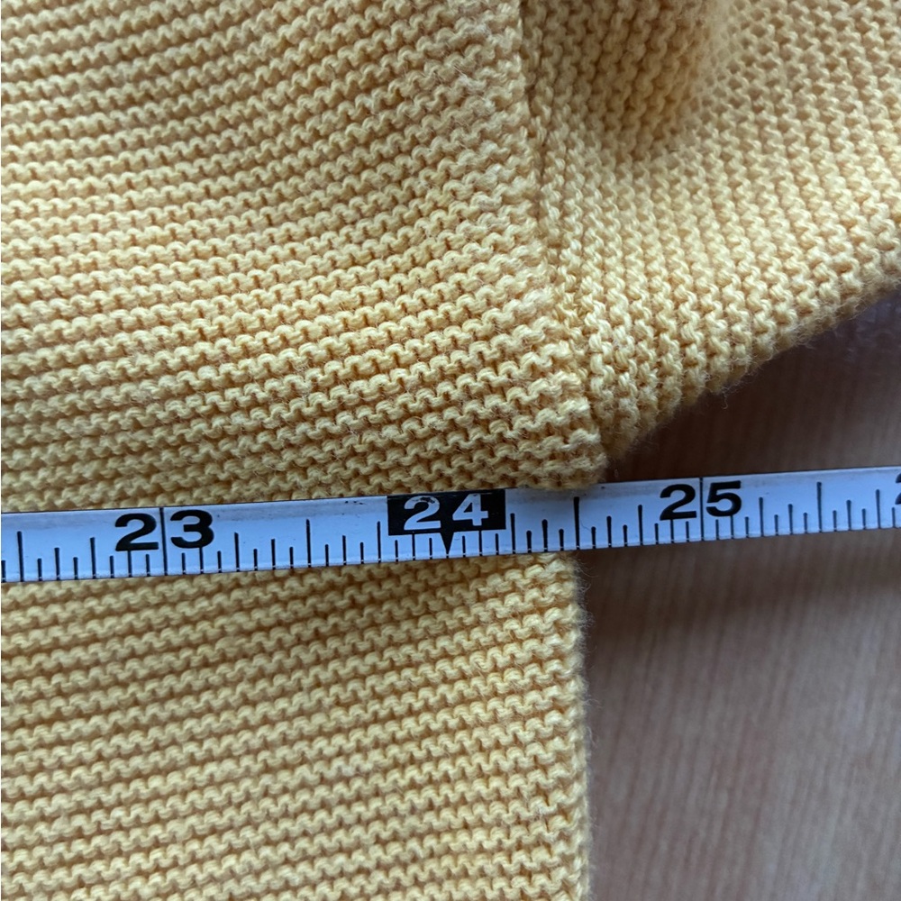 Women's Barbour Boxy Yellow Sweater Medium EUC - Picture 6 of 7